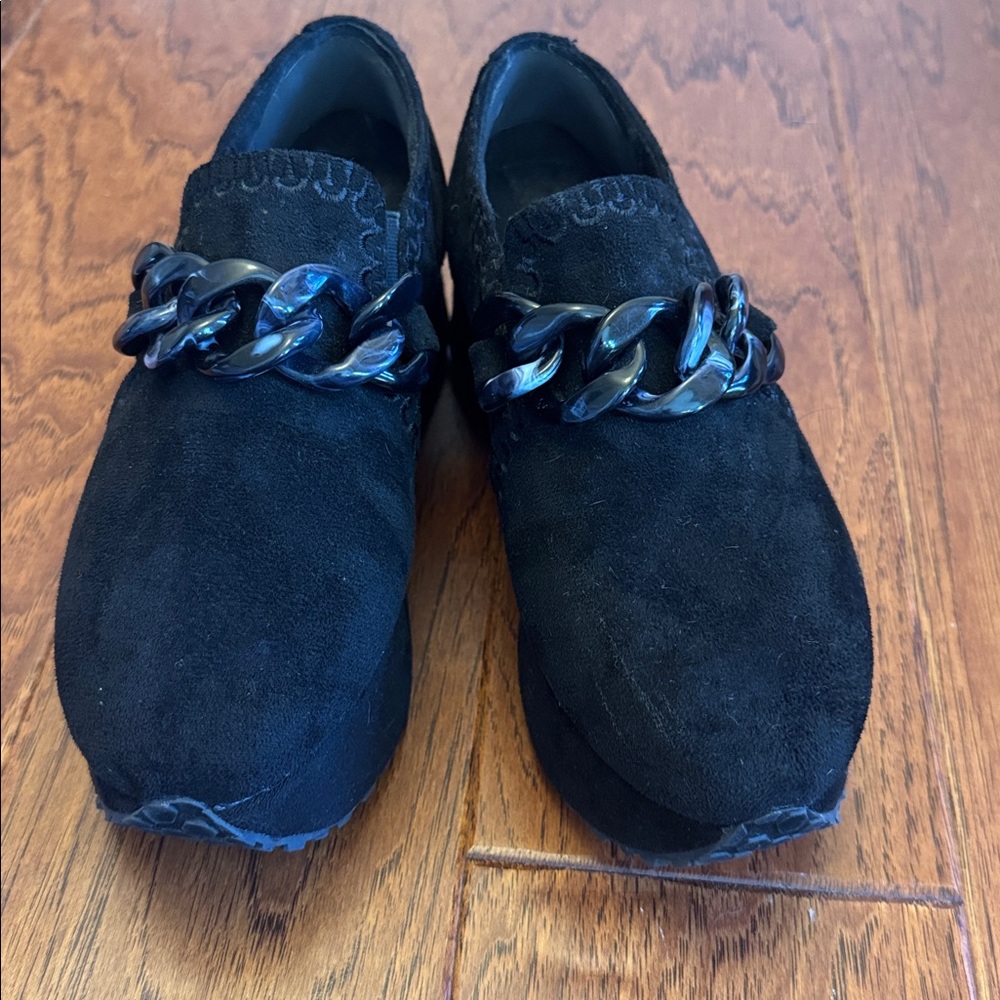 Paige Platforms in Black Suede - Picture 2 of 6